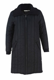 Lapel Collar Ladies Long Down Coat With Zipper Winter Warm Coat