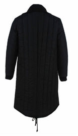 Lapel Collar Ladies Long Down Coat With Zipper Winter Warm Coat